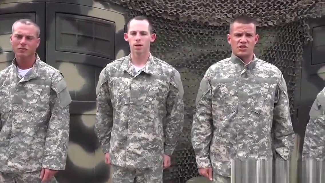 Army cadets sucking cock