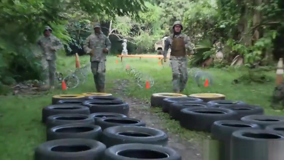 Ebony army hunks sucking white cock outdoor