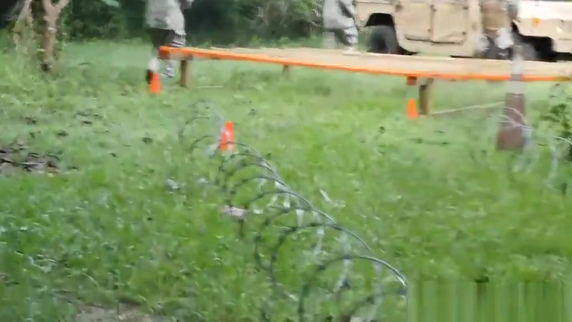 Ebony army hunks sucking white cock outdoor