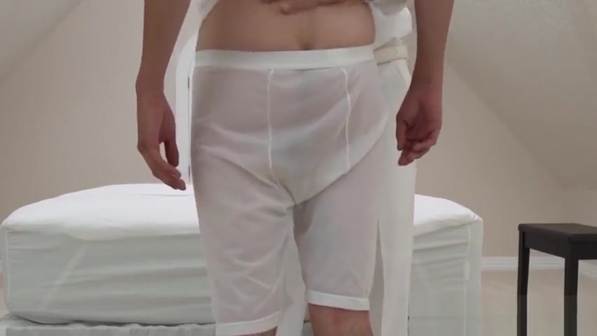 Taboo gay sex between an older gentleman and Mormon twink