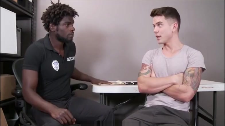 Young Straight Boy Sex With Big Black Security Officer
