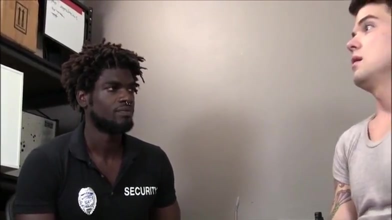 Young Straight Boy Sex With Big Black Security Officer