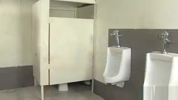 Ashton Rush and Casey Jones are very naughty and use a bathroom glory hole