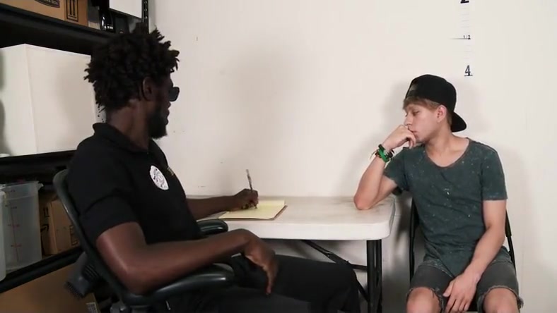 YoungPerps - Hung Black Security Guard Fucks A Cute Straight teen 18+