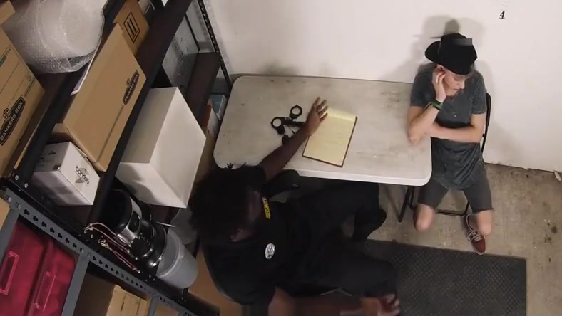YoungPerps - Hung Black Security Guard Fucks A Cute Straight teen 18+