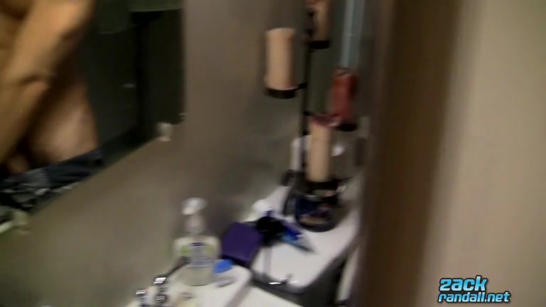 POV Cock Stroking In The Bathroom - Zack Randall