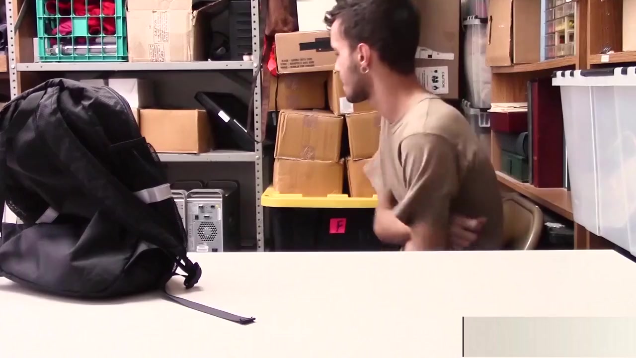 Young perp anally banged by an officer with a big dick
