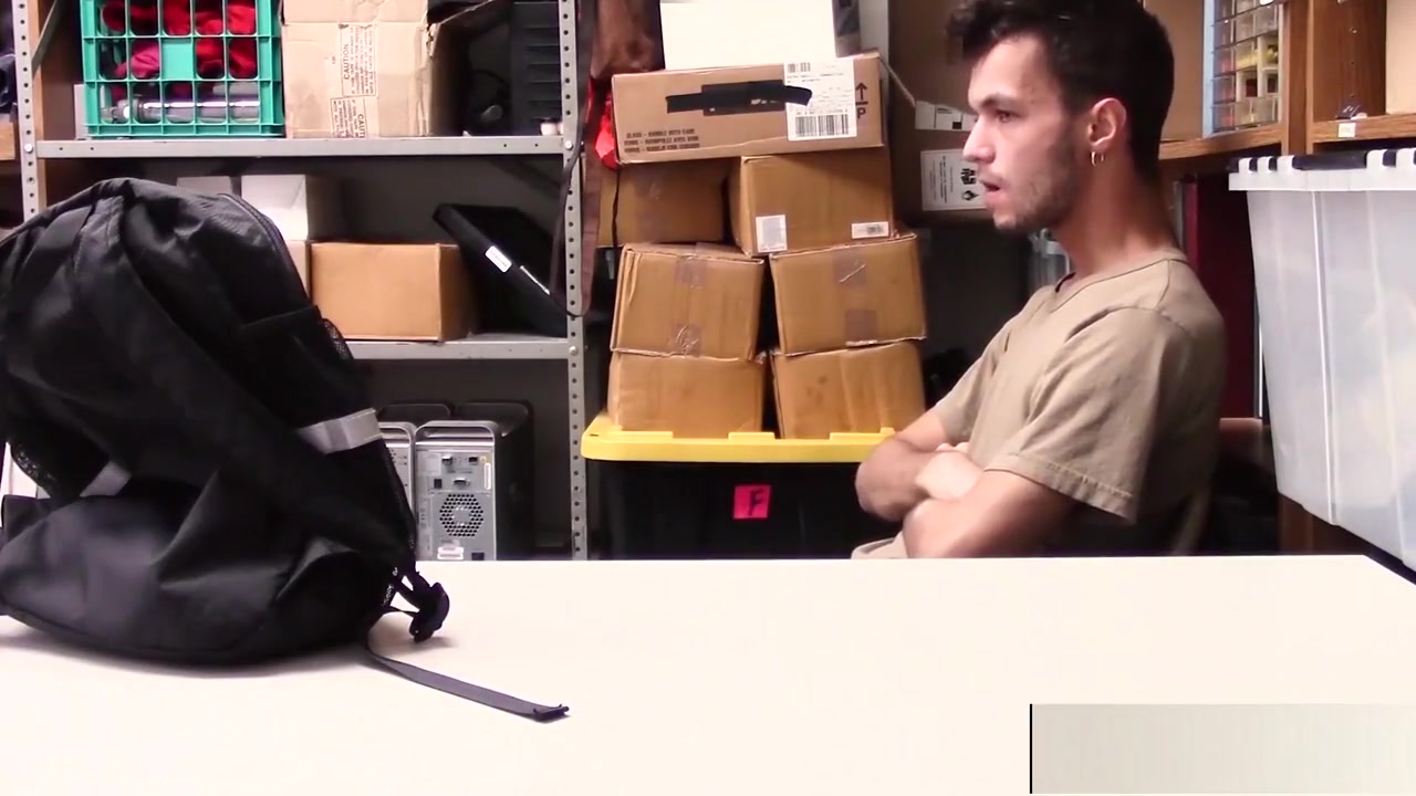 Young perp anally banged by an officer with a big dick