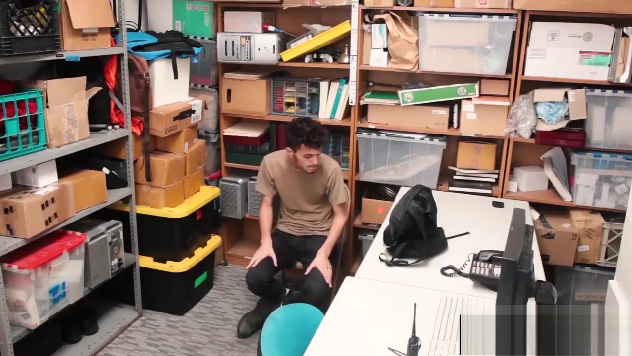 Young perp anally banged by an officer with a big dick