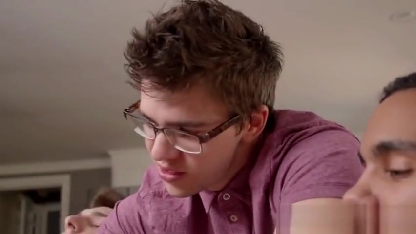 Straight guy joins gay roommates for threesome