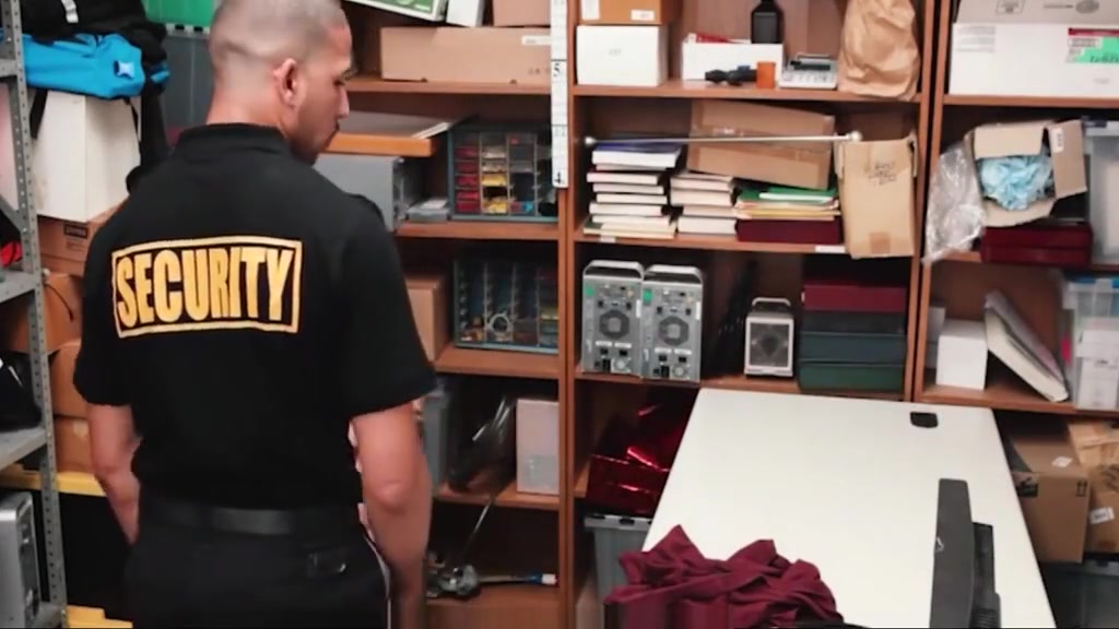 Black Gay Security Officer Fucks White Guy Who Was Trespassing At The Mall