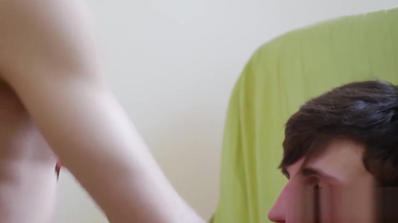 Massaged cutie takes dick and jerks himself off as he moans