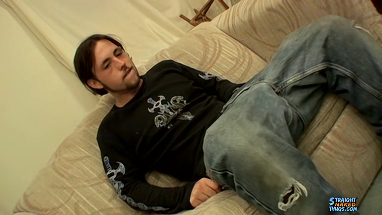 Shaggy, Straight, Amateur Guy Experiments with Sex Toy - TrikinMatt