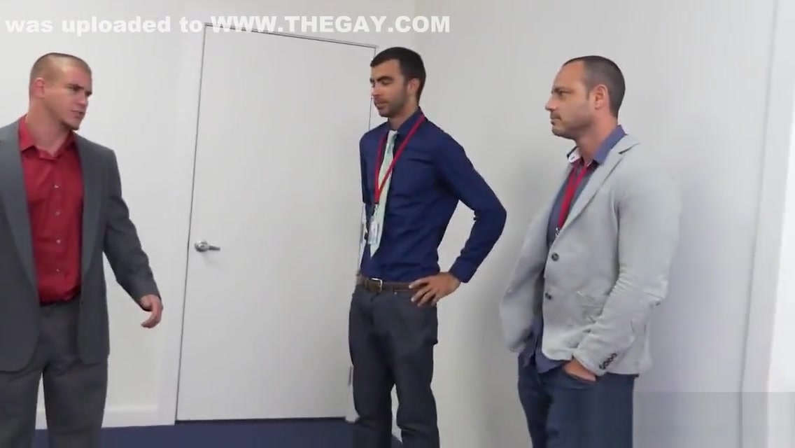 Horny office stud rams the new guy up the ass