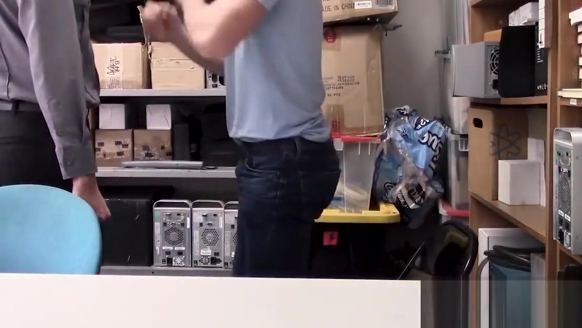 Perp twink is caught stealing then fucked by an officer