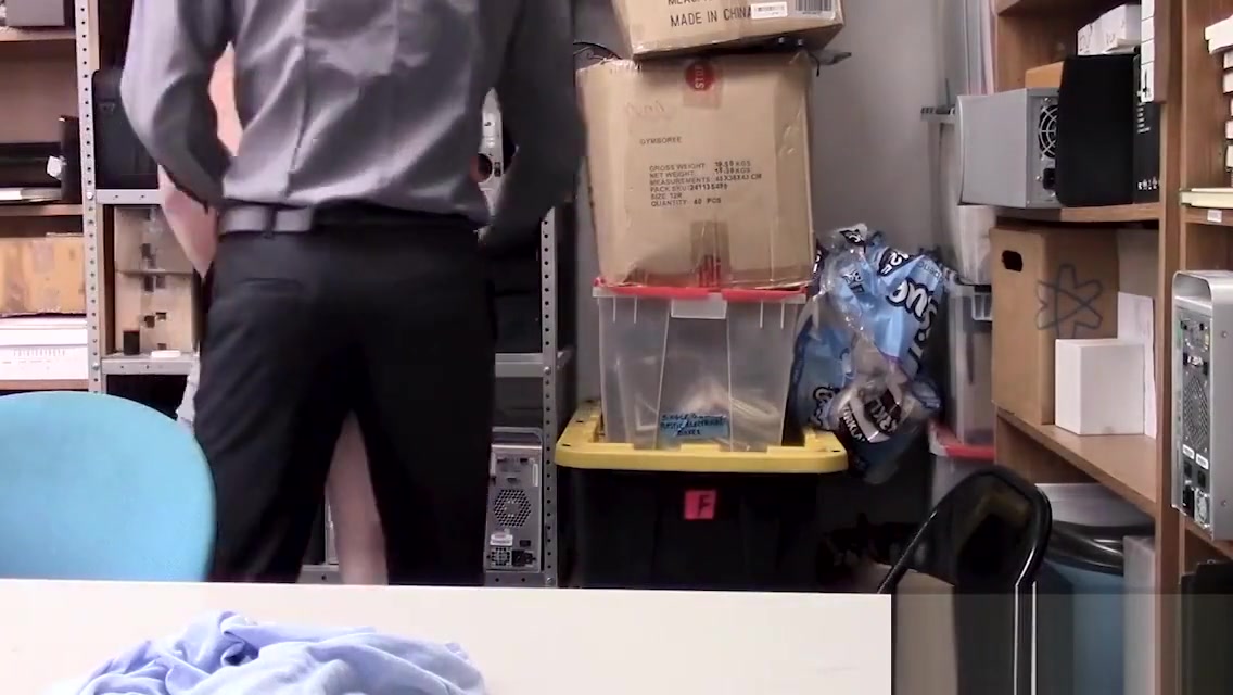 Perp twink is caught stealing then fucked by an officer