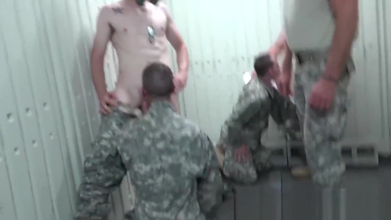 Juicy army cadets dicked hard by hung officers