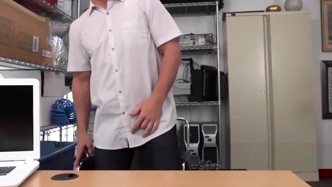 INTERRACIAL gay hardcore sex in the office with VIRGIN ass