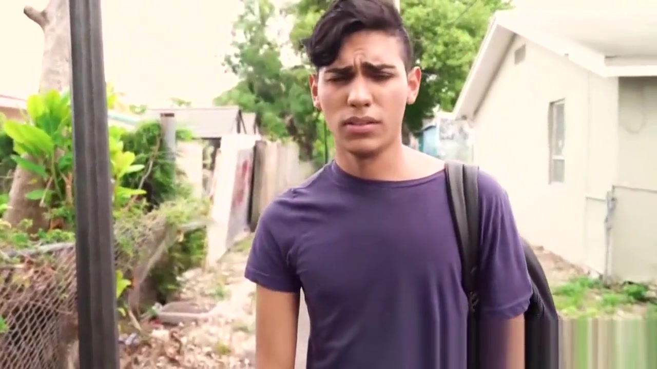 Straight latino twink barebacked outdoor in paid to gay POV