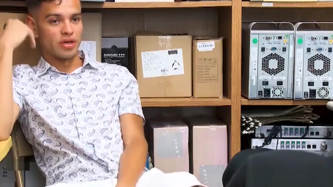 Latino Twink Fucked By Big Black Cock Security Officer