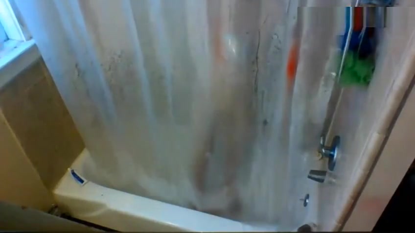 Cute Blond Plays In The Shower