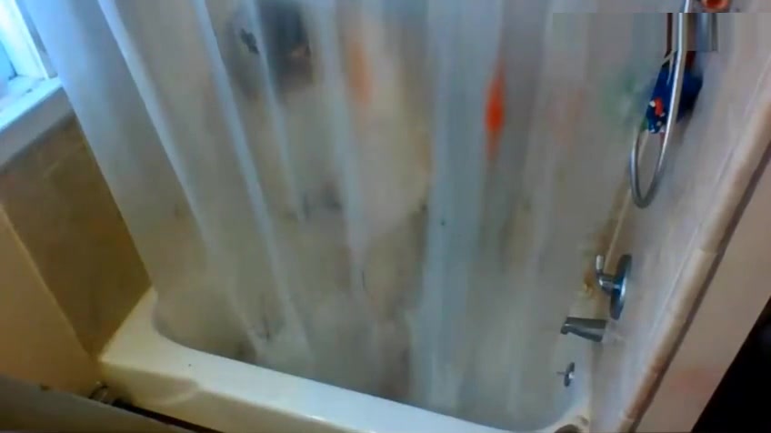 Cute Blond Plays In The Shower
