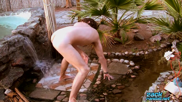 Cooling Down With His Uncut Cock - Zack Randall