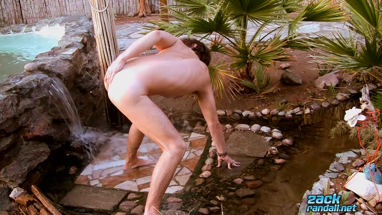 Cooling Down With His Uncut Cock - Zack Randall