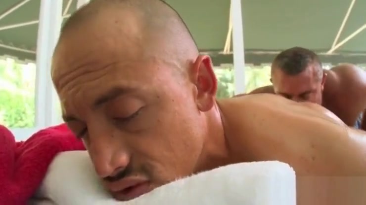 Sexy stud getting his hot ass gay licked and massaged