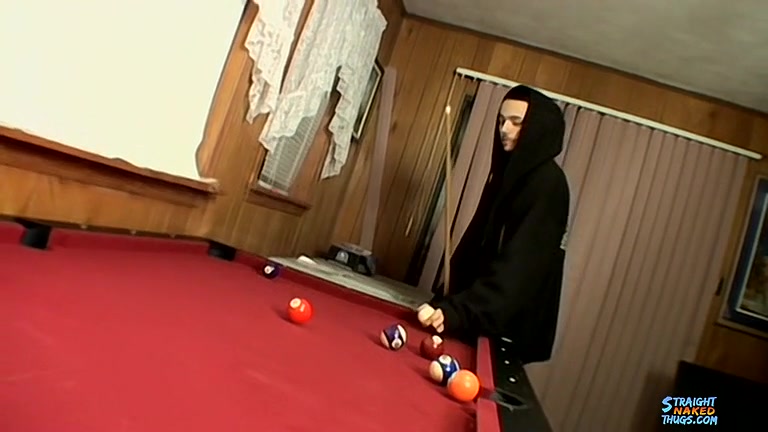 Straight, Naked, Pool Playing, Masturbation - Wiley