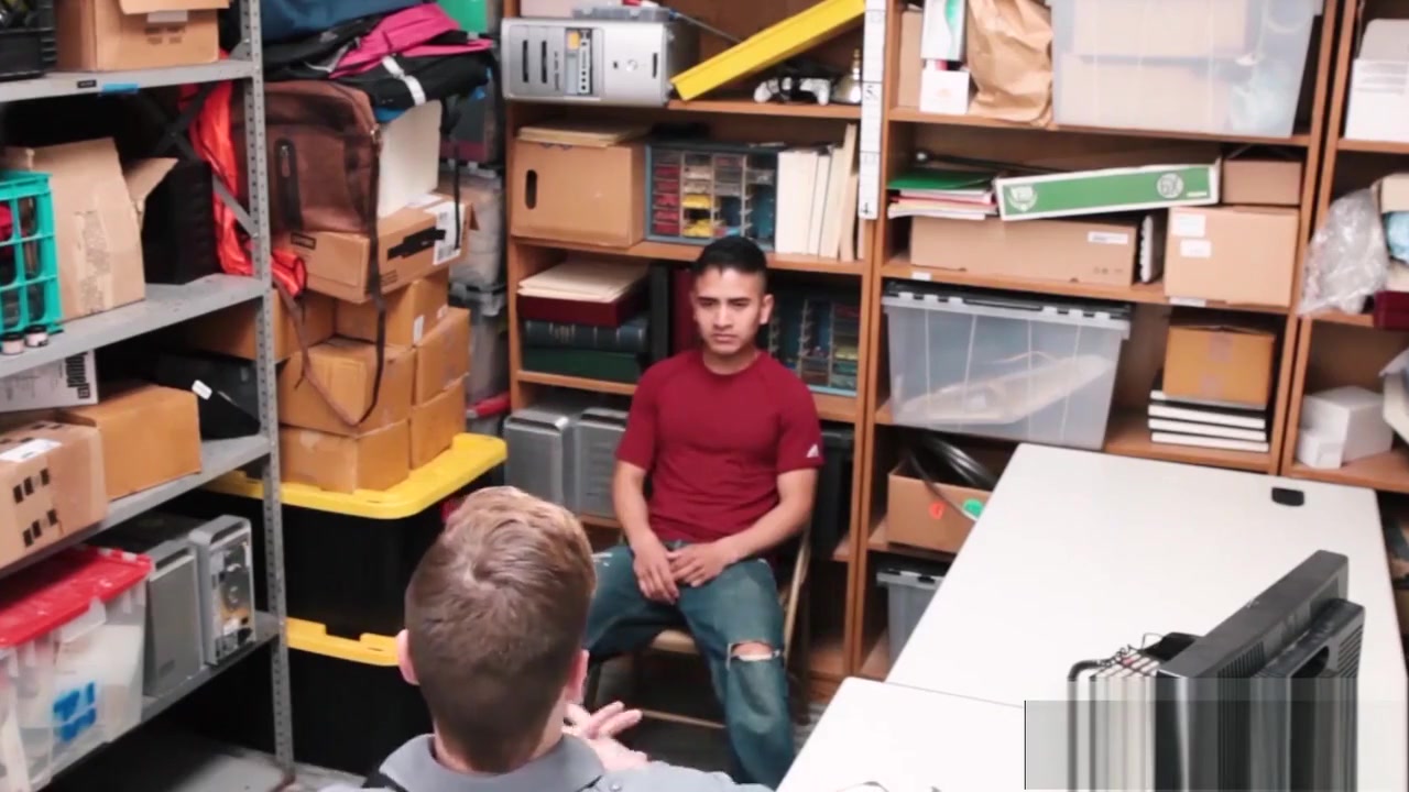Young Latino devastated by security officers bare fat dick