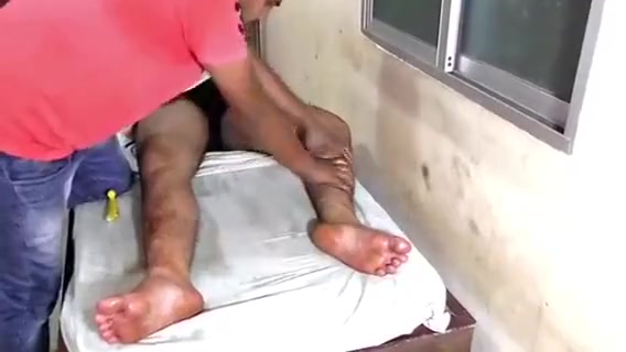 hairy indian getting massage