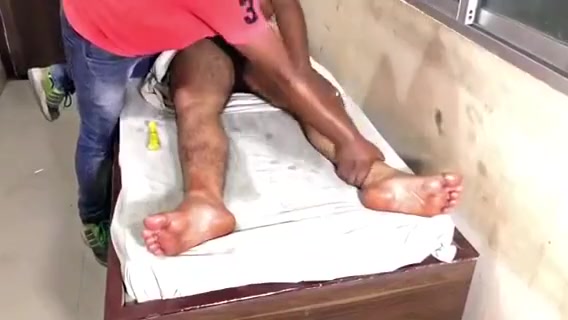 hairy indian getting massage