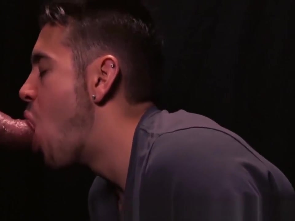 Hot glory hole blowjob and deepthroat with twink and Step daddy