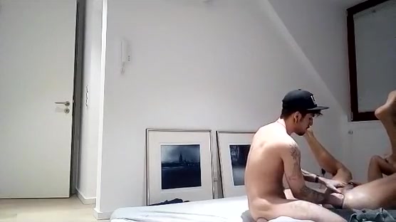 Hot tatooed boy fisting Step daddy