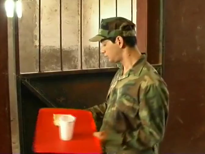 Fucked hard in army jail
