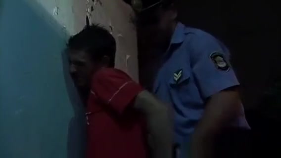Police officer Roberts bangs hot twink Ian on a office desk