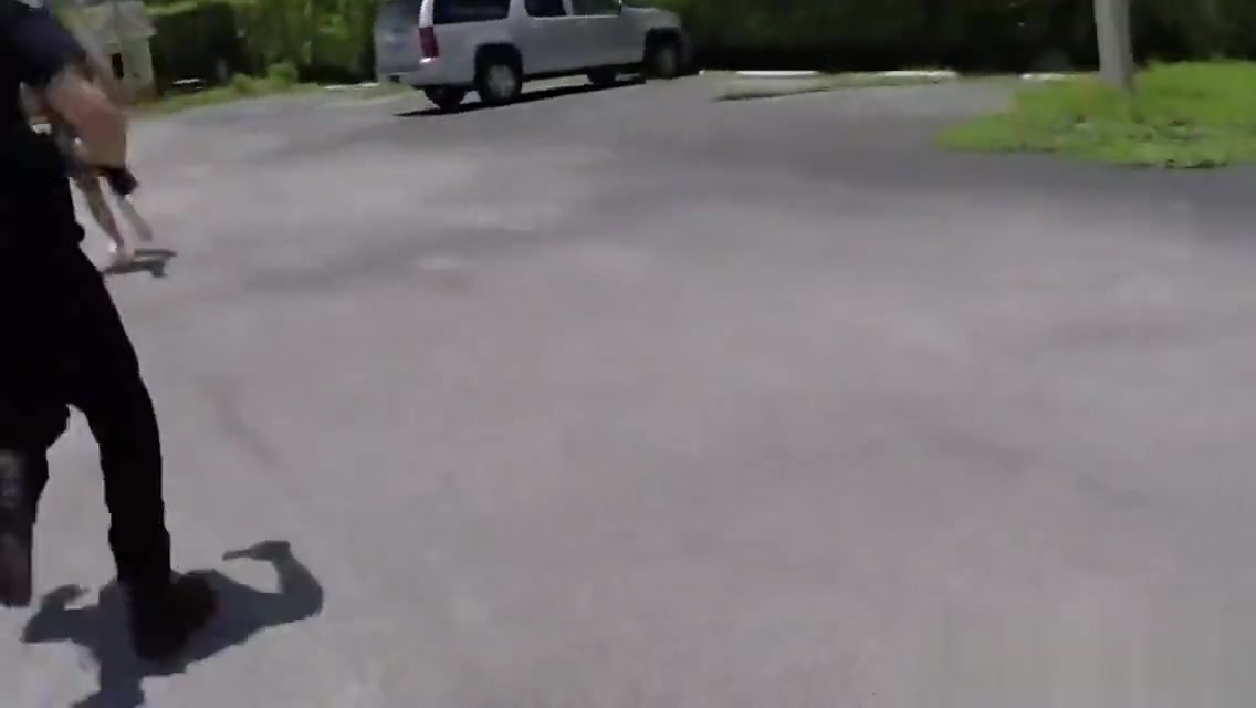 Cute thief is chased down to a lonely alley and banged by horny gay officers