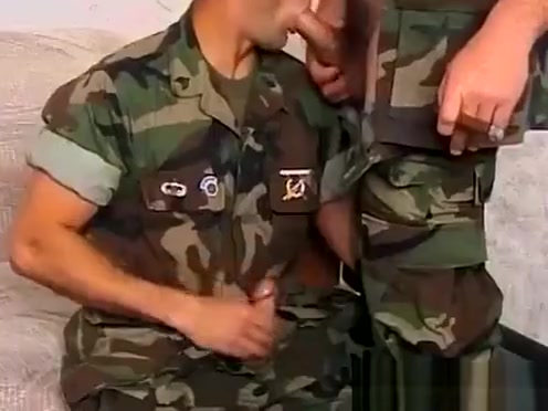 Buff army men hot cock sucking and hard ass fucking