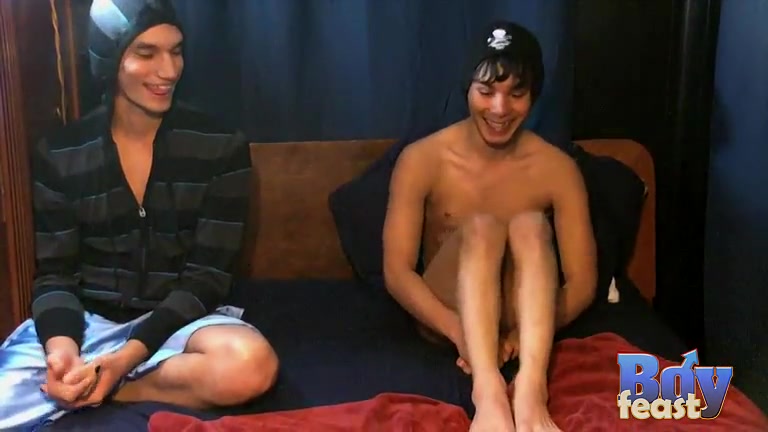 The Boys Share a Pie - Angel & Tristan