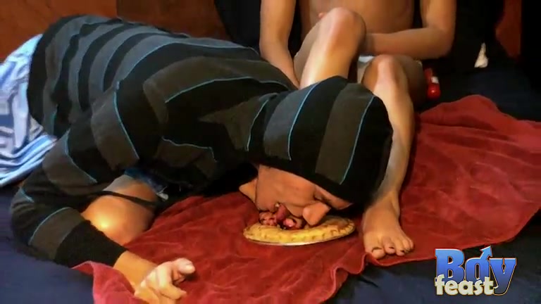 The Boys Share a Pie - Angel & Tristan