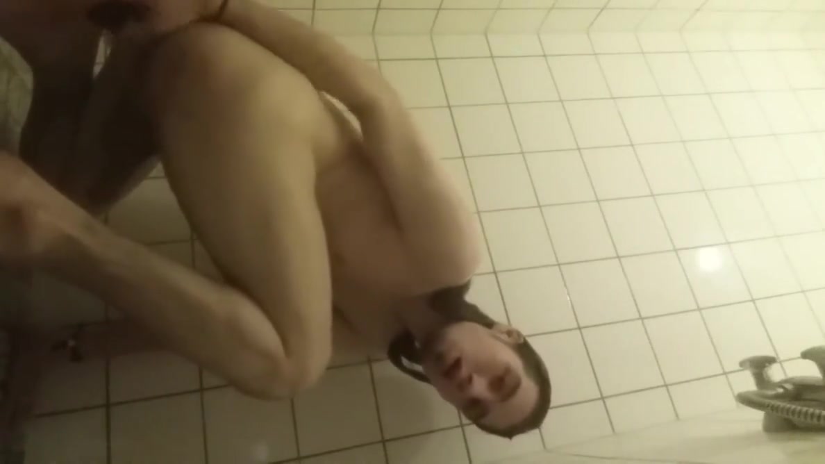 Me fucking my ass and stroking my cock in the shower