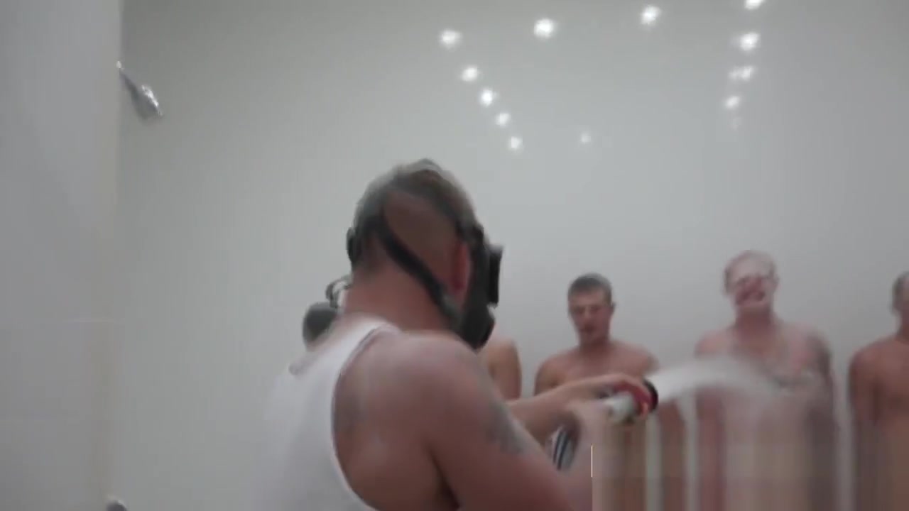 Showers steam up when sergeant takes and fucks gay soldiers