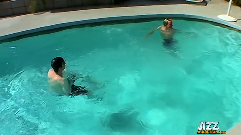 Messy JizzFest at the Pool - Casey Wood, Hoyt Jaeger And Kenny Crusoe