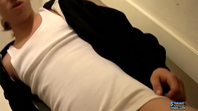Straight Surfer Masturbates doing Handstand and Cums in Mouth - Damien