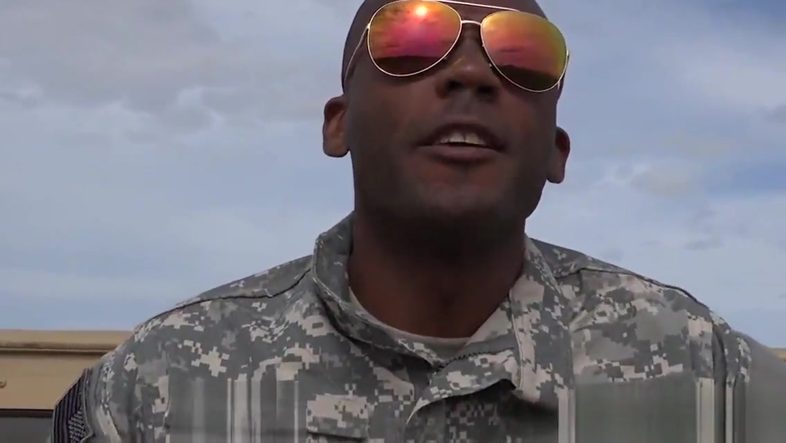 Army troop blow black colonel