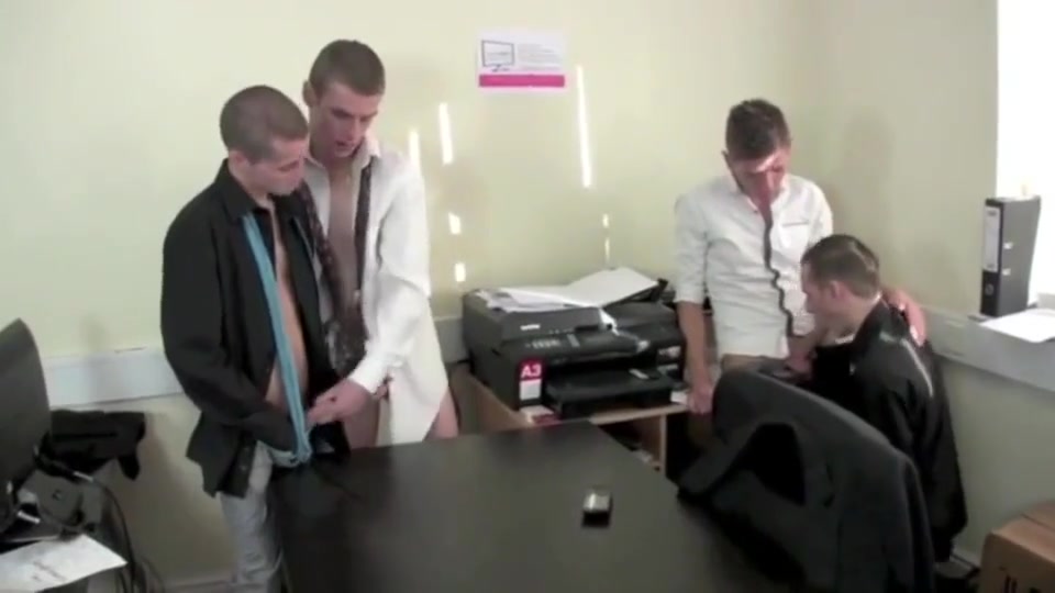 Big Dicks, Little Twinks - Orgy In A Office Room