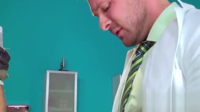 Hot boy is examined by his sexy doctor