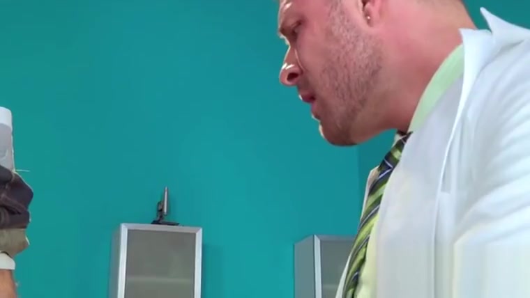 Hot boy is examined by his sexy doctor
