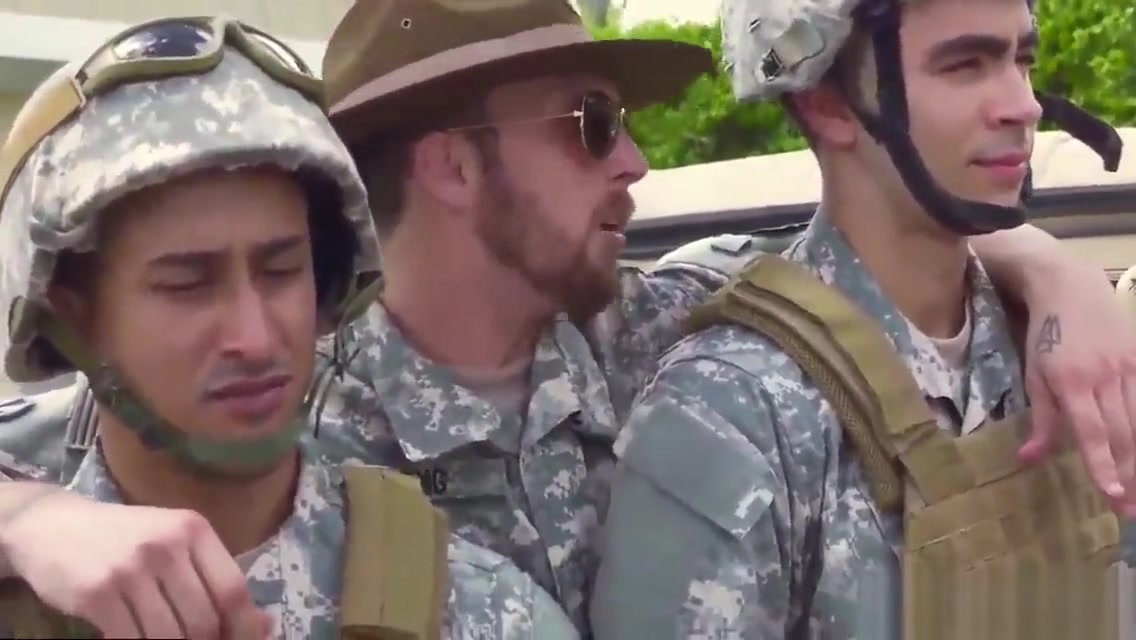 Army teachers teach fucking boy and straight military men with big